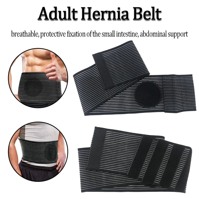 Umbilical Hernia Belt for Men and Women Abdominal Hernia Belt with Compression Pad for Stomach and Back Lumbar Support