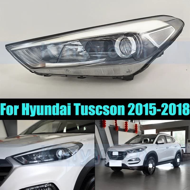 Con/nessun faro a LED lampada frontale per Hyundai Tuscson 2015-2018 paraurti anteriore faro anteriore