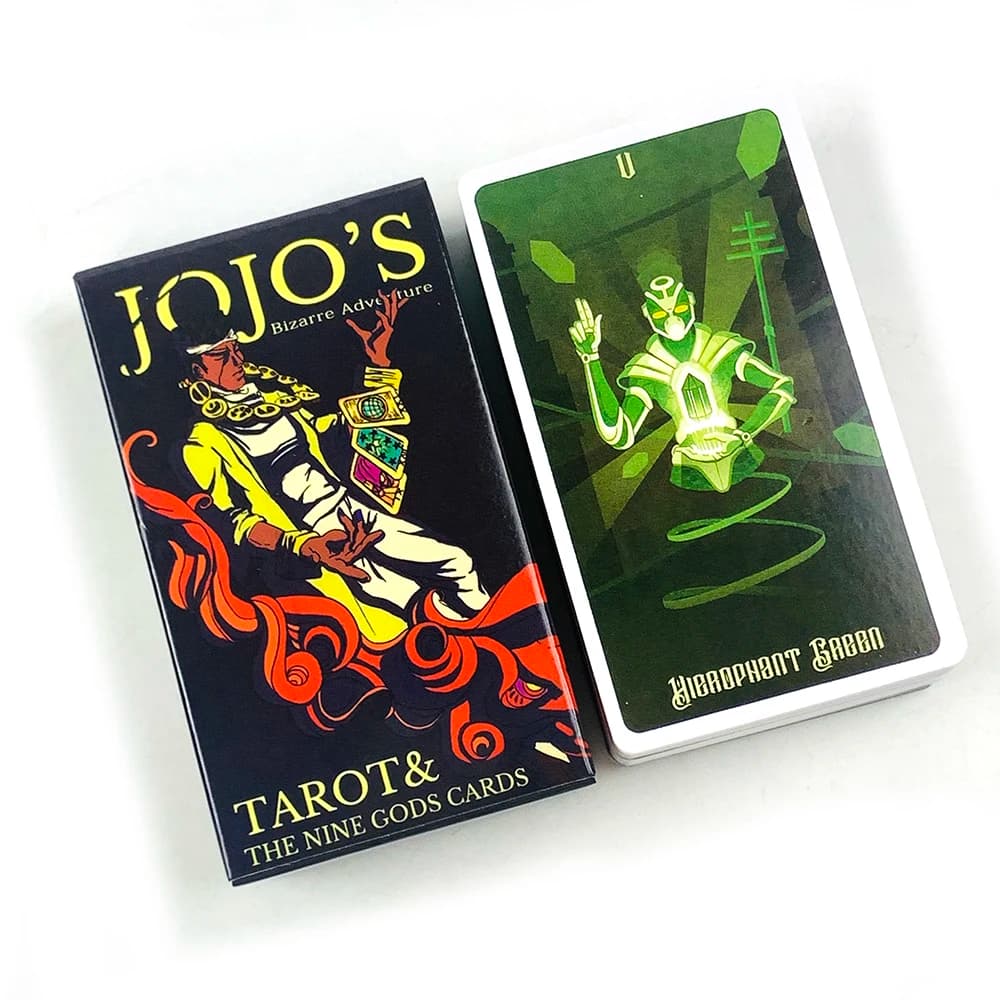 Carte dei Tarocchi Anime JoJo Bizarre, mazzo di carte per divinazione, versione inglese, giochi da tavolo Oracle, perfetti per la meditazione e come regalo