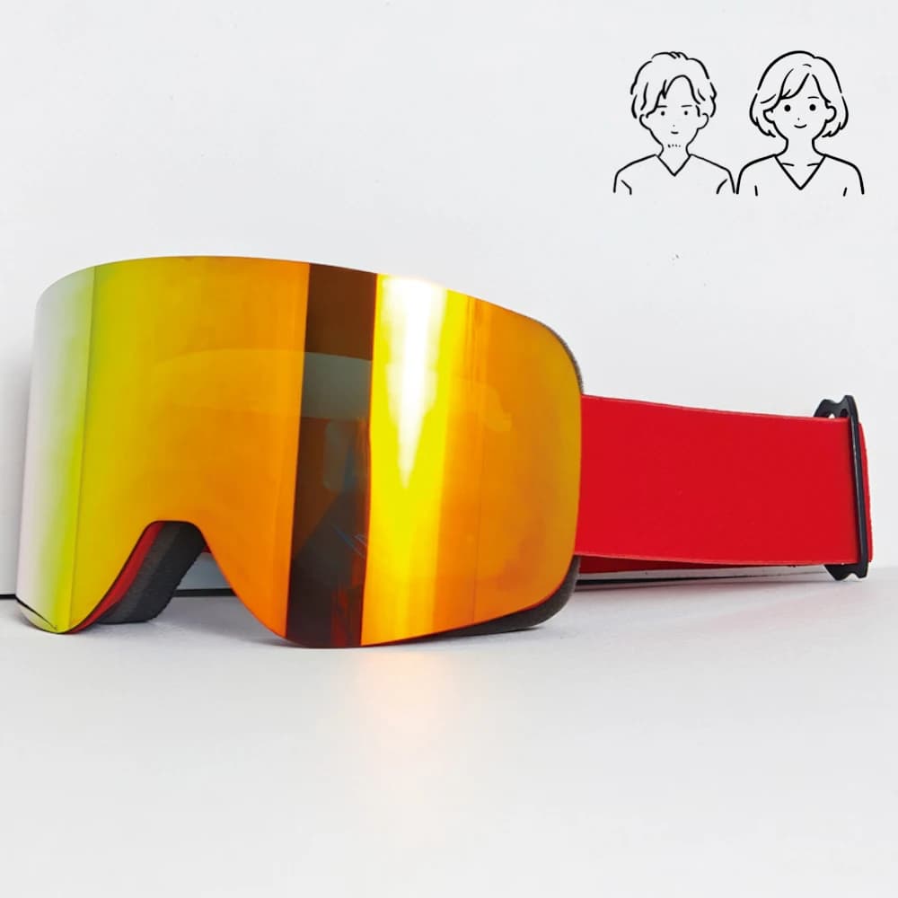 Uomo adulto Donna Sport invernali Occhiali protettivi Lenti HD Antivento Traspirante Antipolvere Antivento Sci Snowboard Gear