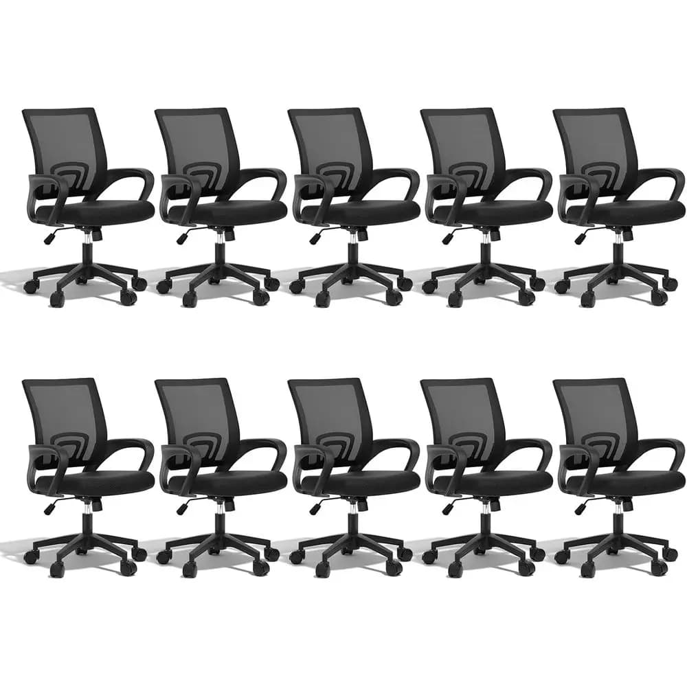 Sedia da Ufficio Ergonomica Robusta da 150 kg con Rete, Supporto Lombare e Braccioli per Casa o Scrivania da Gaming