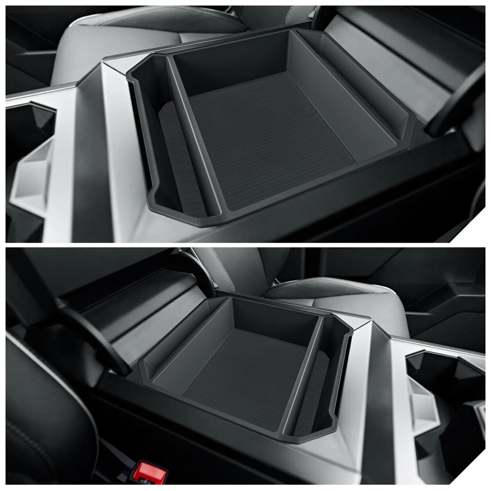 Per Tesla Cybertruck 2024-2026 Car Center Console Bracciolo Scatola di immagazzinaggio Organizzazione Riordino Vassoio Interni Auto Pickup Accessori