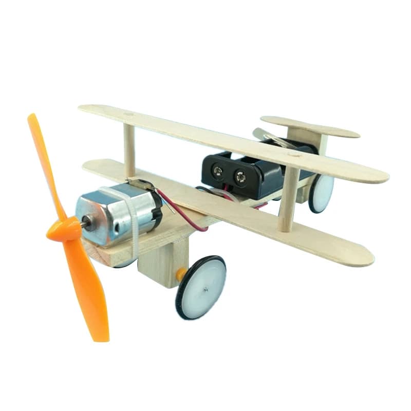 A63T-DIY Kit di Montaggio Aereo in Legno per Bambini, Puzzle Elicottero Fai-da-Te, Modello Scientifico per Ragazzi