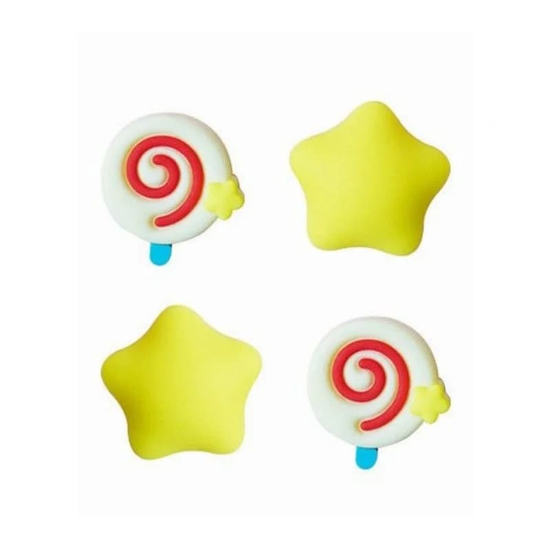 Lollipop Star Silicone Thumb Stick Grip Cap Cover Per Nintendo Switch Oled NS Lite Per Sony PS5 PS4 Pro PS3 Xbox One Serie X/S