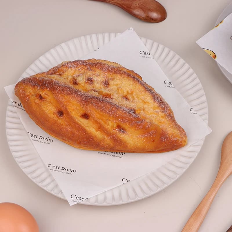 50 Pezzi di Carta Cerata per Alimenti, Involucri per Torte e Pasticceria, Carta Oleata per Feste, Pane e Hamburger