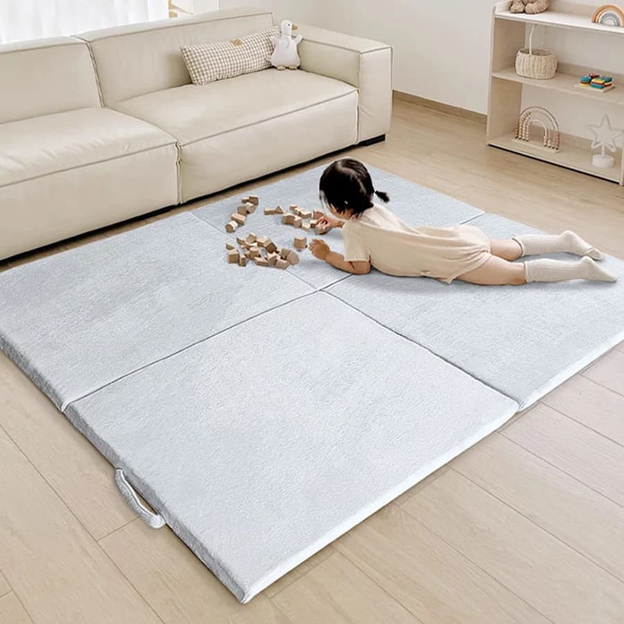 Custom Foldable Mat with Memory Foam Logo for Picnic, Tent, Children's Play, Yoga, Gym, External Use and Interior