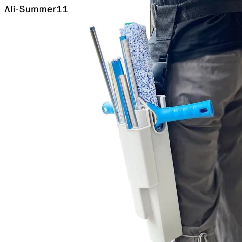 【A6L】CCA83-Window Cleaning Tools Holster For Squeegee Washer With Belt Solar Panel Cleaning Squeegee Tools Not Included