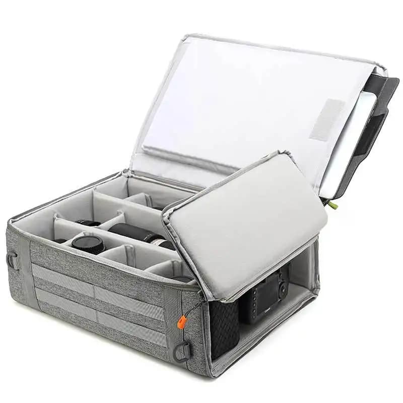 Large Capacity Padded Camera Liner Bag Insert for Canon 5D 41DX Nikon D5 SLR Telephoto Lens Case Photography Equipment Accessory