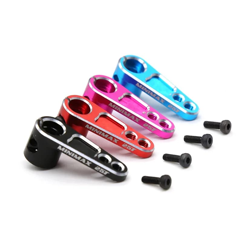 Servo corno in alluminio 25T bracci 25 denti scanalati M3 morsetto sterzo per motori Futaba Savox Power HD Sakura D4 RC MG995 R41