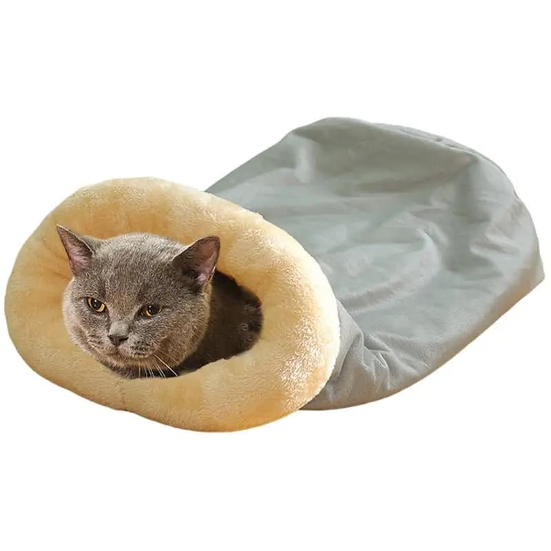 Winter fur toy for cats Hot fur toy for pets Semi-closed kittens for pets Soft and comfortable for cats