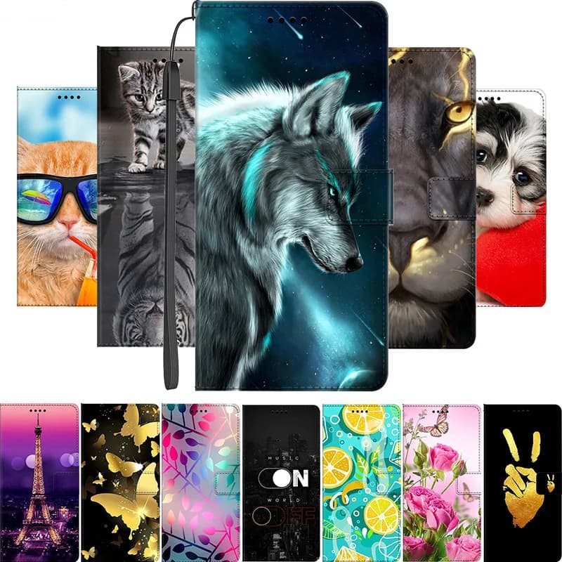 Per OPPO Reno 12 12F 4G 5G Custodia Coque Flip Portafoglio Borsa Magnete Copertura del libro in pelle per OPPO Reno 14F 5G 11F Trova X6 Pro Cassa del telefono