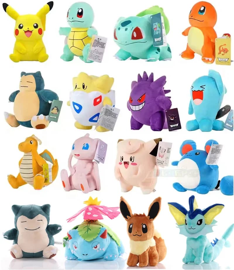 2025# Peluche Pokemon Gengar Peluche 24cm Pokemon stuffed Toy Cute Cartoon Pikachu Plush Doll Soft Doll Child Birthday Gift