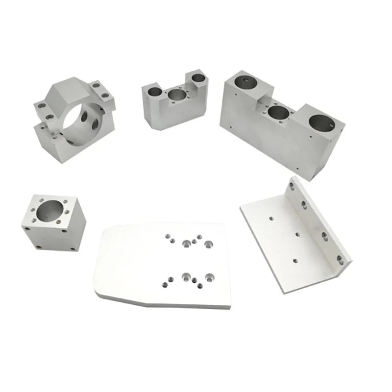 Accessori di precisione per macchinari personalizzati Incisione laser a spruzzo di ossidazione superficiale di lavorazione CNC in alluminio