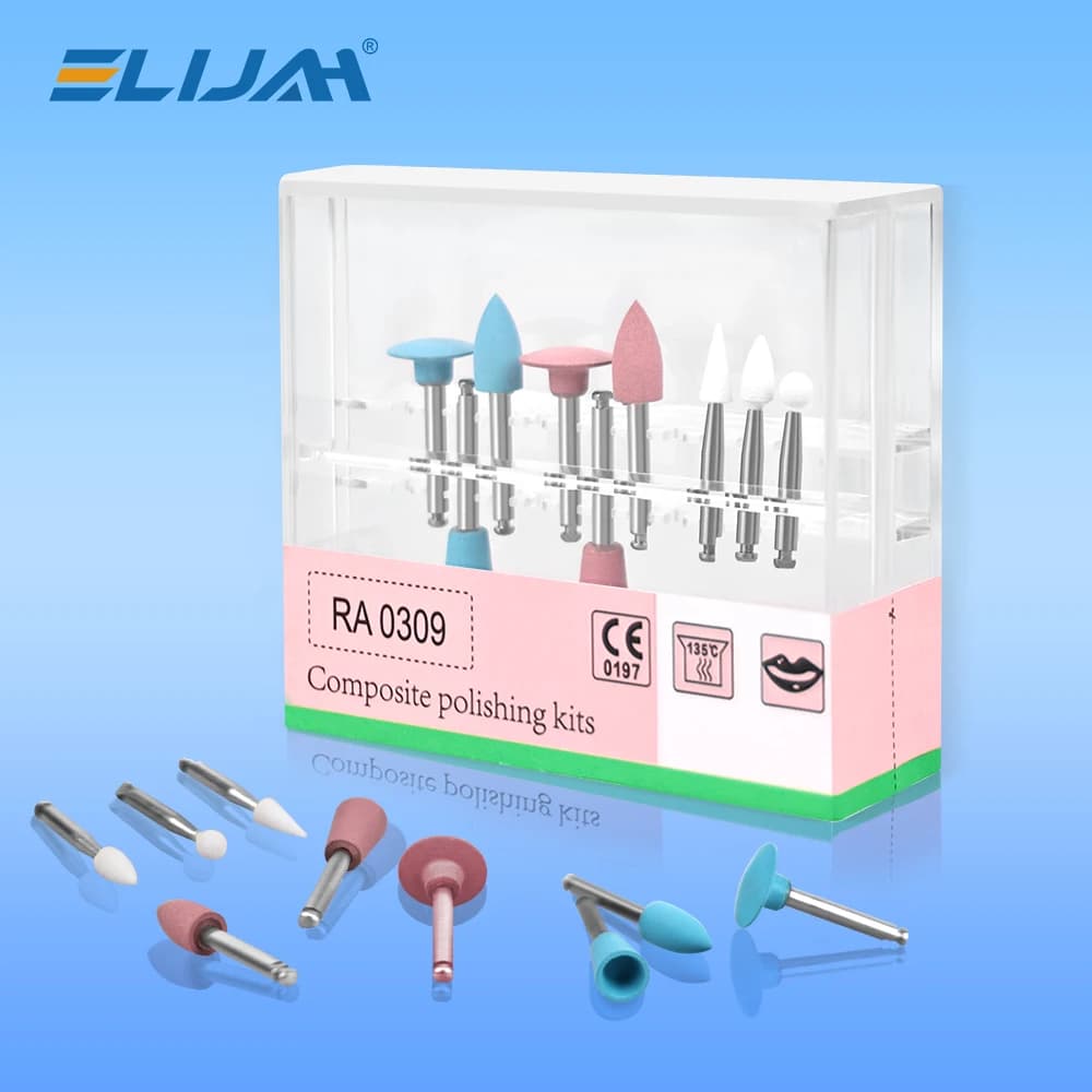 RA0309 Kit di lucidatura composita dentale Denspay Set di lucidatura per levigatura di resina dentale per contrangolo manipolo a bassa velocità