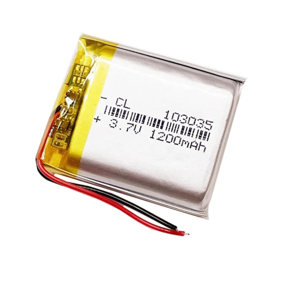 1-10 pezzi Batteria ricaricabile ai polimeri di litio Lipo da 3,7 V 1200 mAh 103035 per auricolare Bluetooth, mouse, campanello, GPS, fotocamera, luce LED