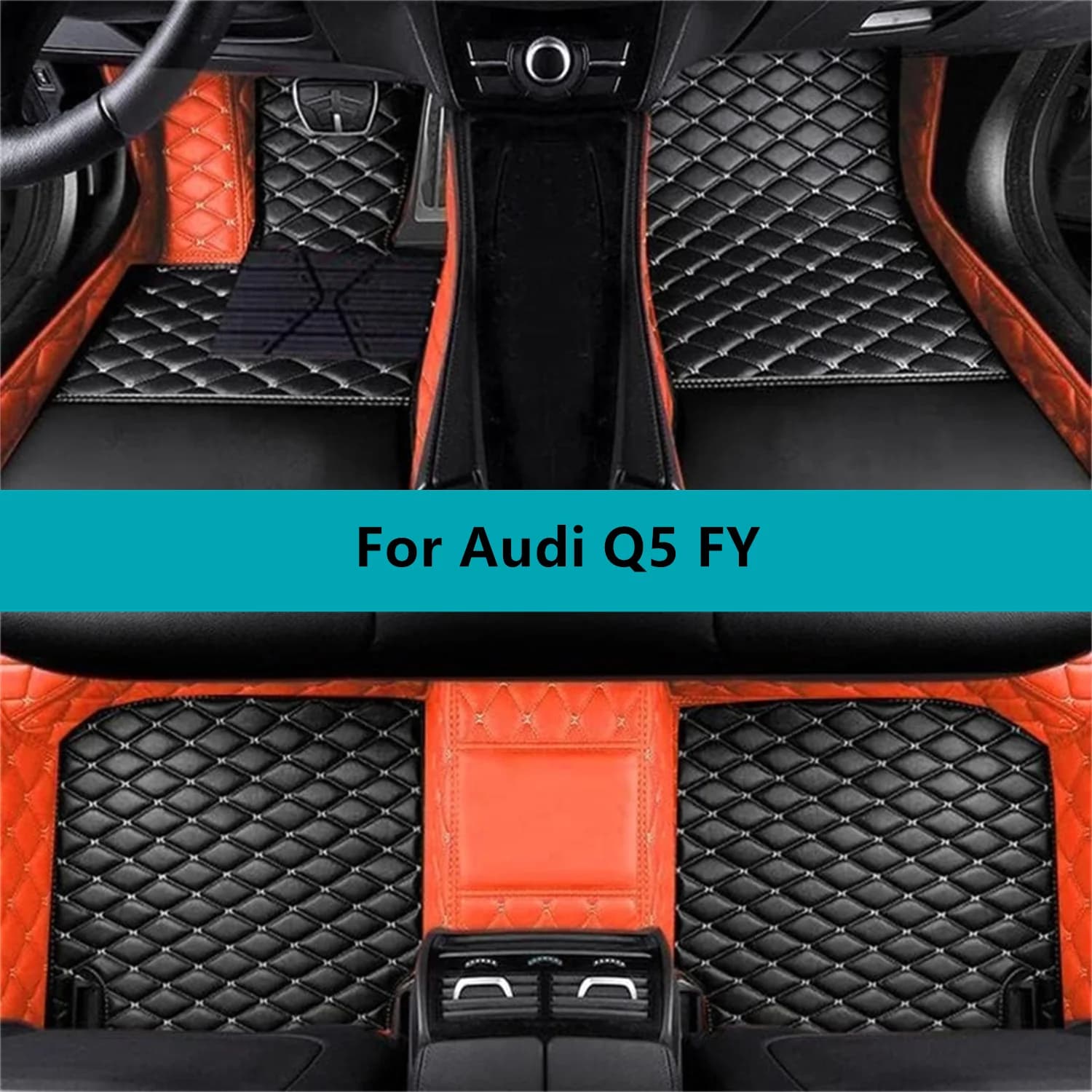 Tappetini per auto personalizzati per Audi Q5 FY 2017 2018 2019 2020 Tappetini per auto impermeabili per tutte le stagioni Set completo