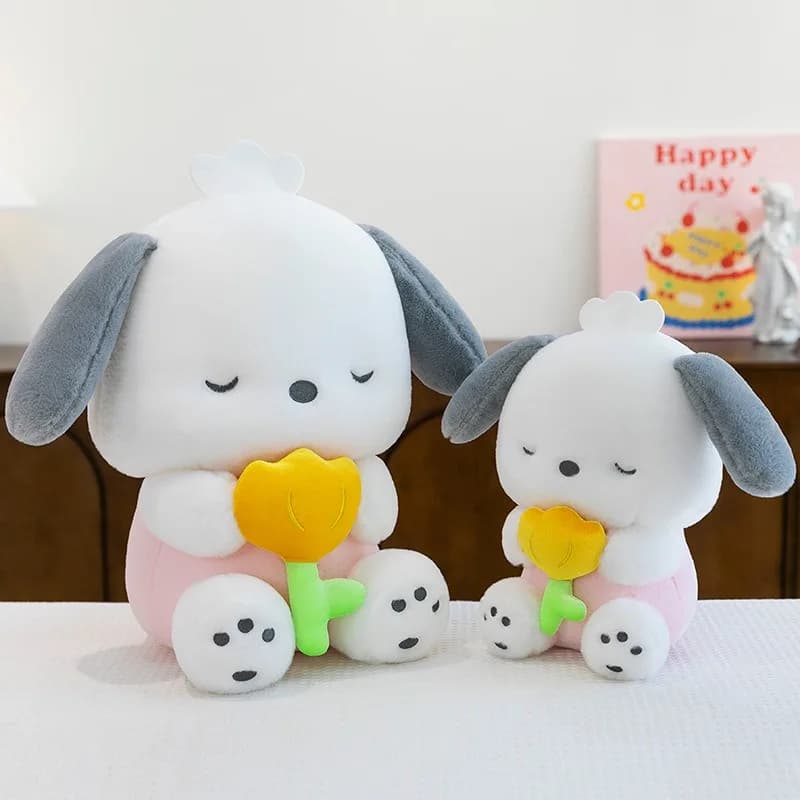 50 cm Sanrio Kawaii Pochacco Peluche Anime Bambola di pezza per bambini Regalo di compleanno Grande peluche carino Morbido cuscino giocattolo all'ingrosso