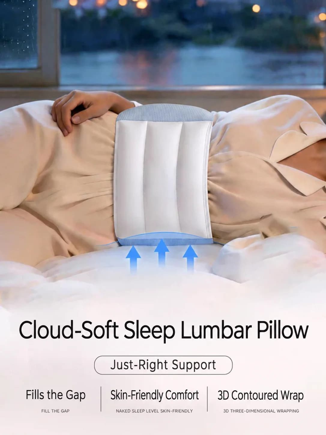 lumbar support pillow lumbar pillow for sleeping bed memory foam lumbar disc pillow