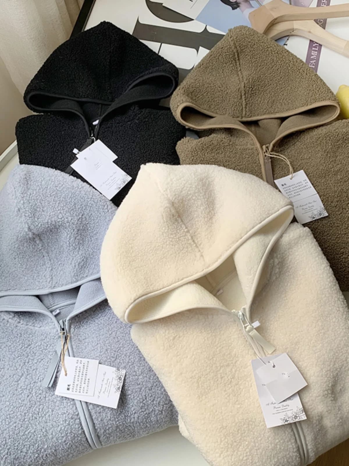 Thickened Warm Long Sleeve Lamb Fur Fleece Jacket Winter New Arrival Women's Loose Fit Zipper Coat Simple Style Coat