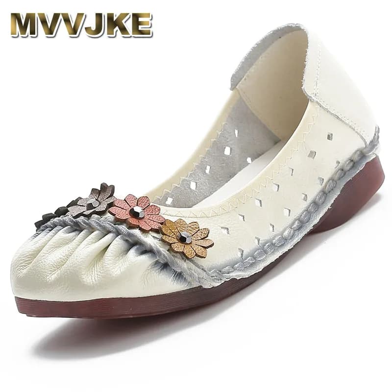 Mocassini beige da donna mocassini in vera pelle di lusso scarpe traspiranti mocassini bassi da donna scarpa da passeggio