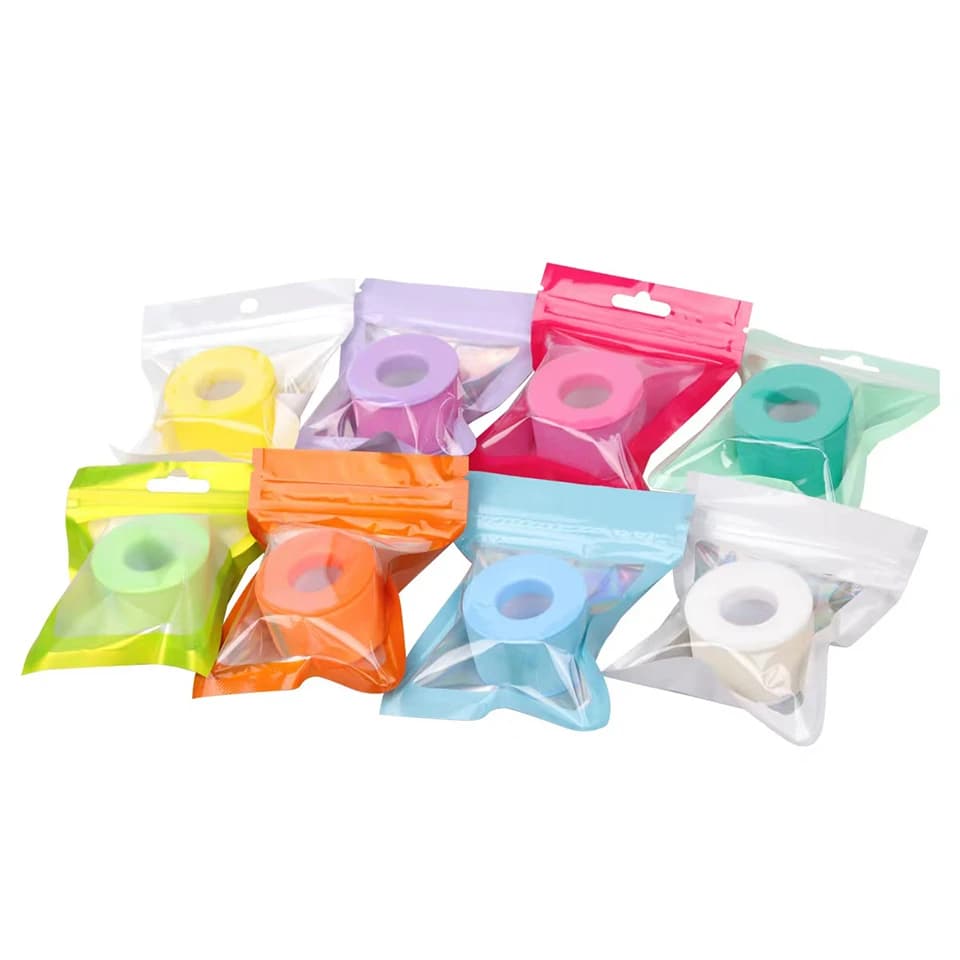 Nonwoven Silicone Gel Tape Wall decal for colored ribbon for sensitive skin Breathable under the patch for eyes Extension of eyelashes Tools for makeup