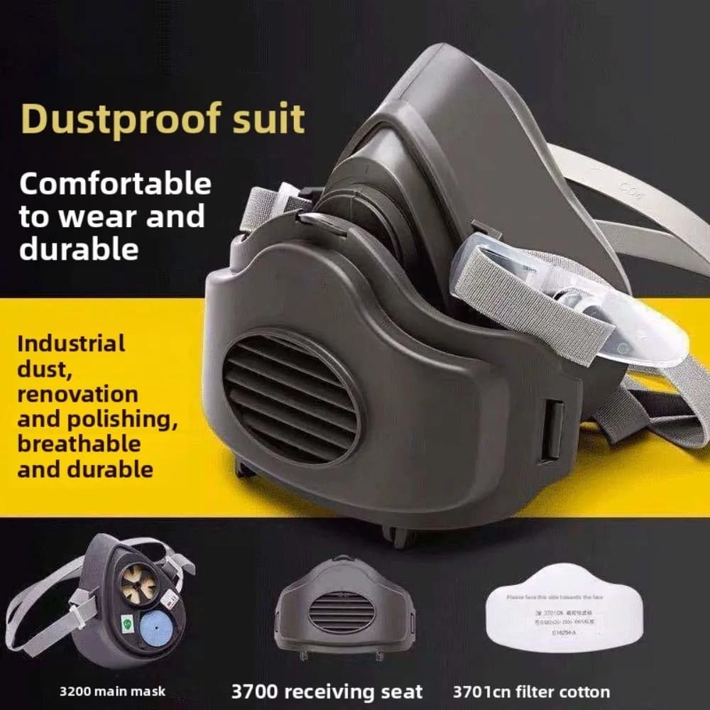 Respiratore industriale con maschera antipolvere a naso di maiale 3200 diretta in fabbrica per lavori di saldatura mineraria macinazione mineraria di carbone