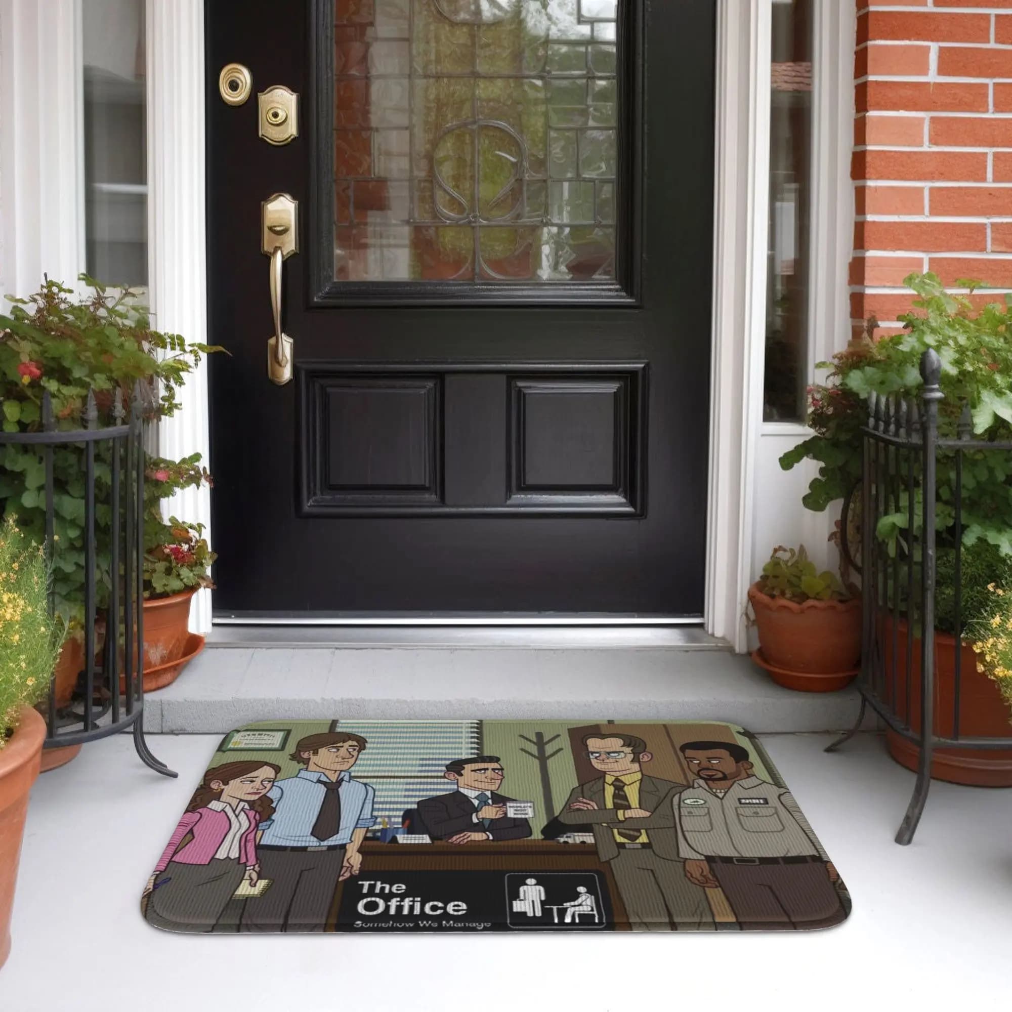 Dwight Mose Schrute TV Drama The Office Carpet for entrance door, kitchen, home, non-slip carpet for bedroom