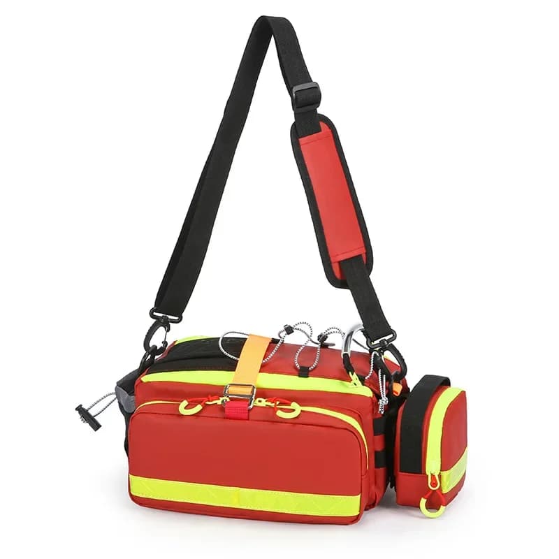 Borsa Medica d'Emergenza Impermeabile da Cintura/Tracolla per Monitoraggio Vita, Indicazione Codice Colore per Soldato Singolo, Kit di Pronto Soccorso