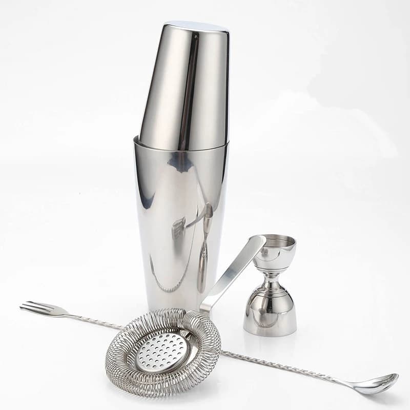 Set da bar per cocktail shaker in acciaio inossidabile 4 pezzi Shaker da cocktail placcato in rame Mixer Drink Barista browserKit Bar Set di strumenti