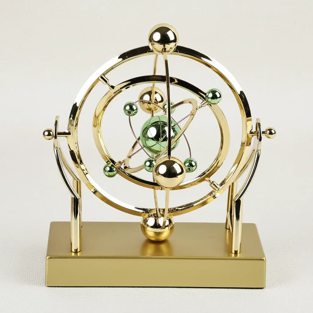 Pendolo in orbita celeste Macchina a movimento perpetuo Arte cinetica Decorazioni da scrivania Modello astronomico Artigianato Home Office Ornamento da tavolo Regalo