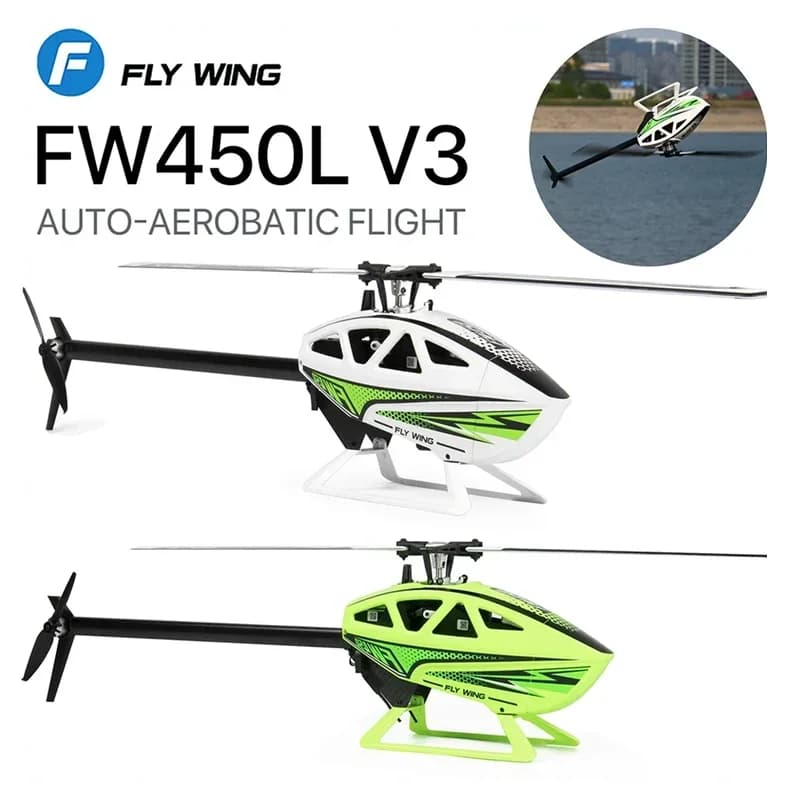FLYWING FW450 RC 6CH 3D FW450L V3 Smart GPS FBL Giroscopio Elicottero RTF H1 Controllore di volo Brushless Telecomando Elicottero Giocattolo