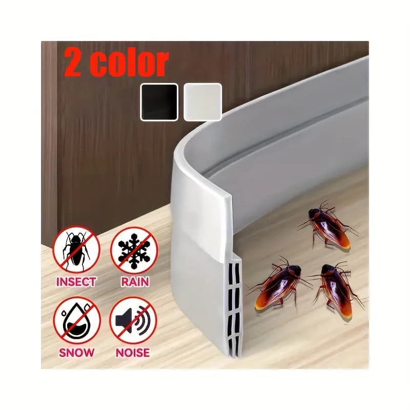 Porta inferiore Parabrezza Striscia di tenuta Antivento Insonorizzata Porta Sweep Draft Stopper Tagliabile Pieghevole Guarnizione autoadesiva