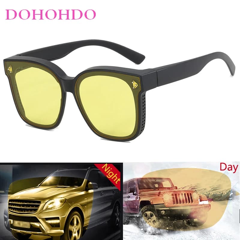 2026 fashionable polarized sunglasses, simple, decorative design, for night driving, unisex, with UV400 protection