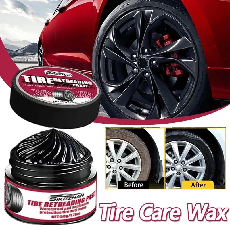 Cera premium per rinnovamento pneumatici, lucentezza a lunga durata, protezione antipolvere, previene l'invecchiamento e la screpolatura delle ruote dell'auto, restauratore per tutti i veicoli