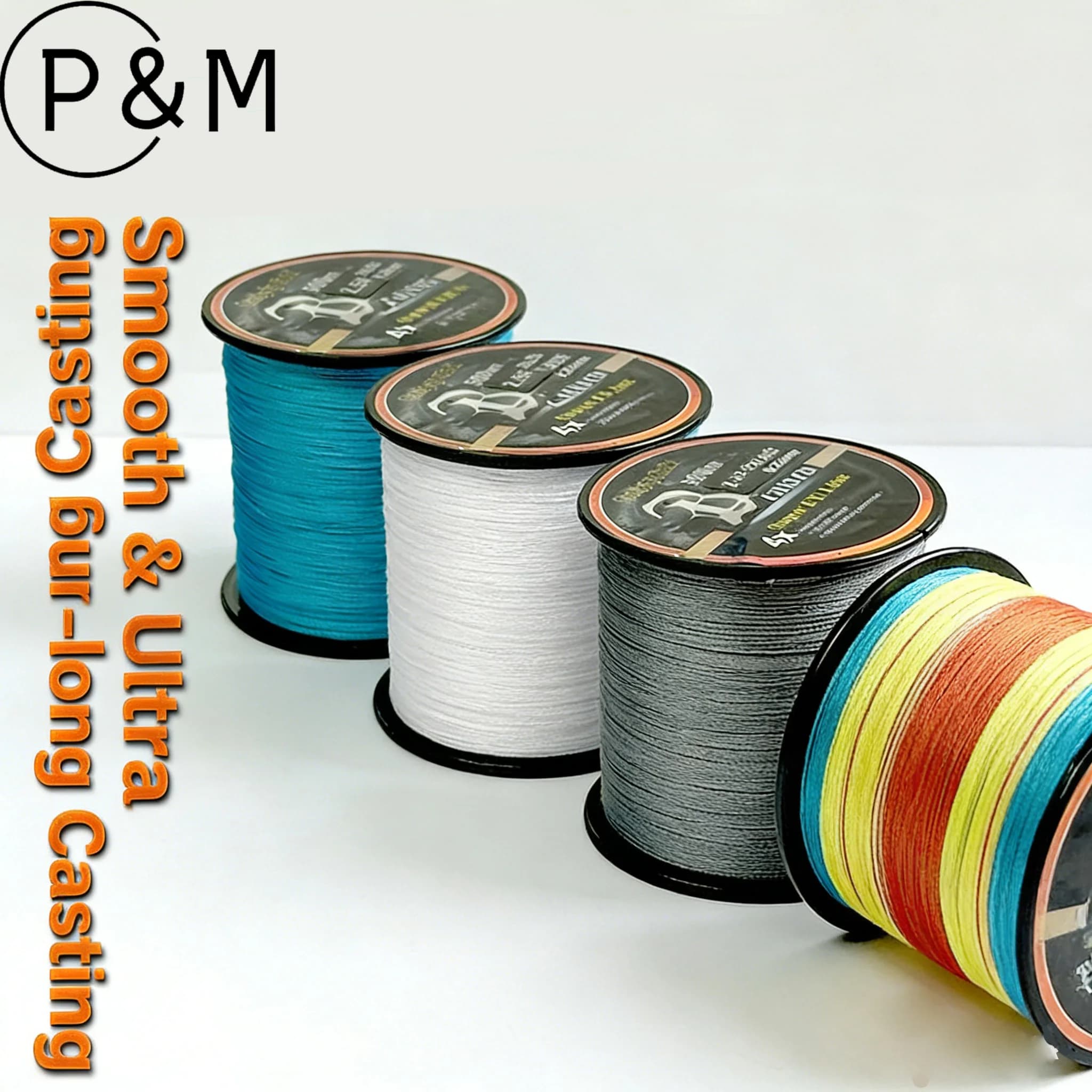 Lenza da Pesca Intrecciata a 4 Fili PE 300m 500m 1000m - Linea Super Resistente per la Realizzazione di Reti