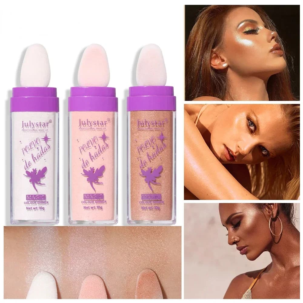 Fairy Highlight Pat Powder Fard modellante tridimensionale naturale Evidenziazione corpo completo schiarente 1 bottiglia