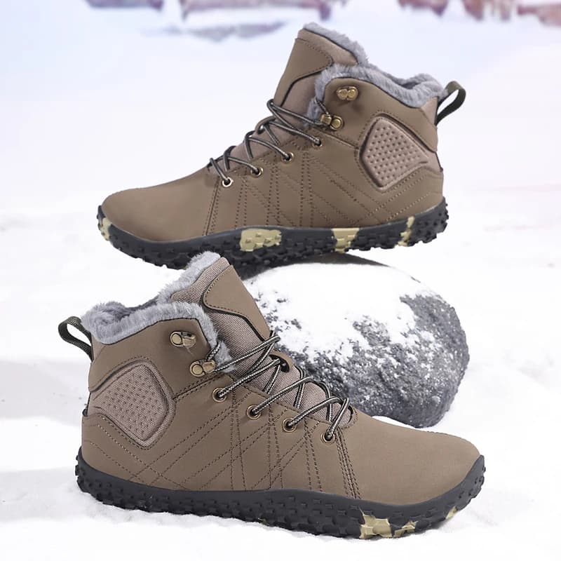 YRZL Stivali invernali termici da uomo Stivali da neve antiscivolo Foderati caldi Leggeri e confortevoli Scarpe da lavoro per escursioni all'aperto Impermeabili