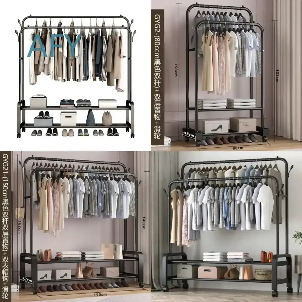 Clothes Clotheslines Shelf Wall Coat Rack for Wall Mount Dressing Room Commode Living Room Sofa Headboard Hanger Floor