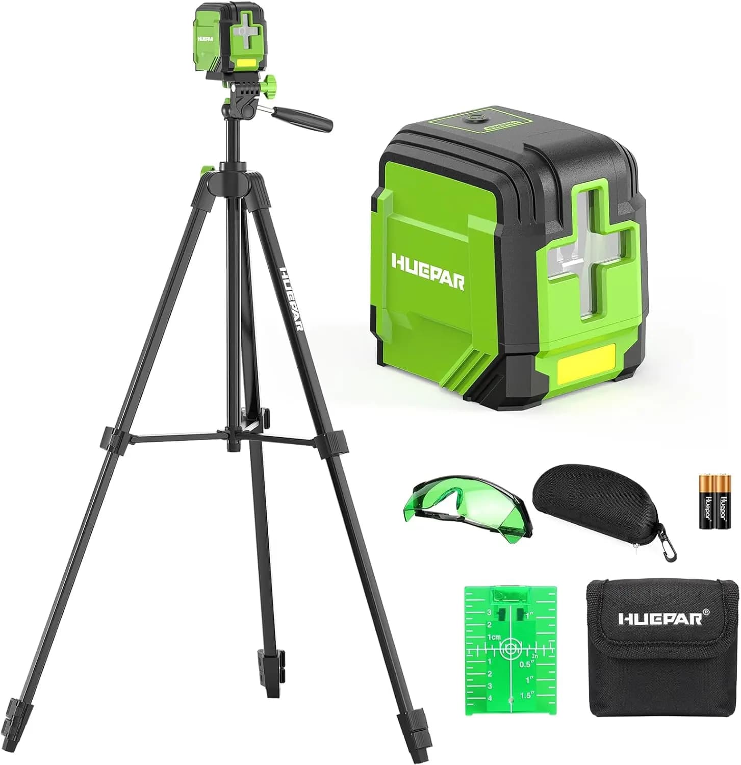 Livella Laser Verde Autolivellante con Treppiede, Portata 30 Metri per Ristrutturazioni Domestiche e Installazione Piastrelle