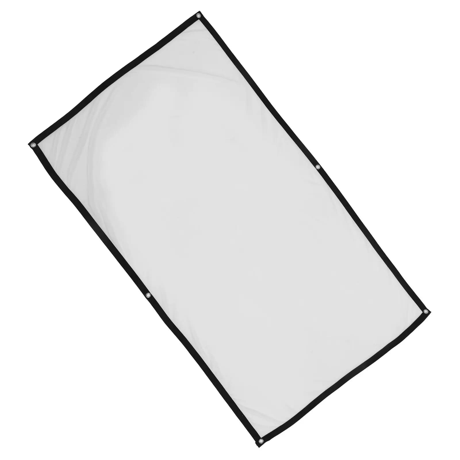 72 Inch Foldable Projector Screen Polyester Material Anti-Crease Reinforced Edges Portable Indoor Outdoor Classroom