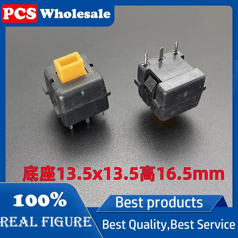 Reset button, computer keyboard switch, high-end gaming mechanical light touch direct insertion 3-pin button