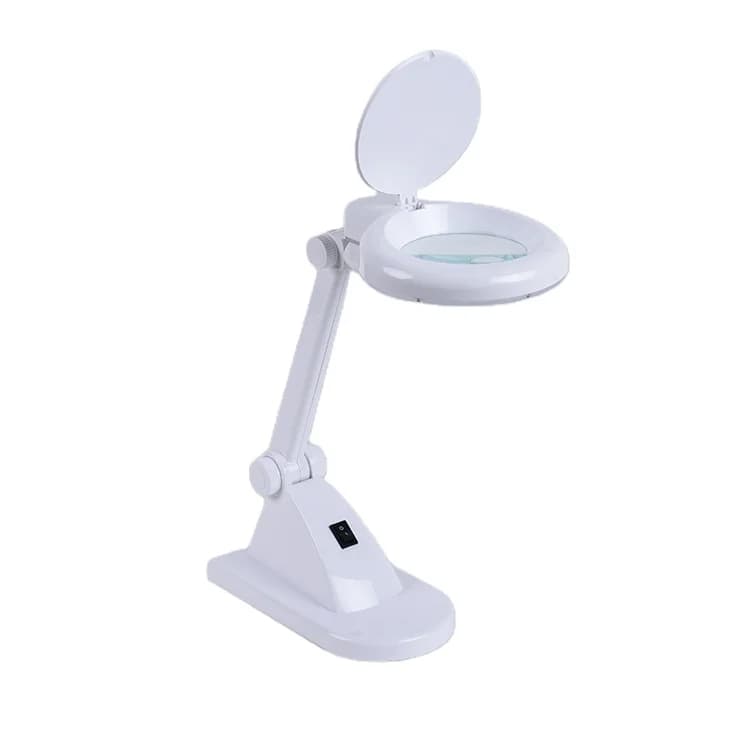 New Magnifying Glass With Led Light Tool Desk Clamp Magnifier Welding Reading Table Work Lamp