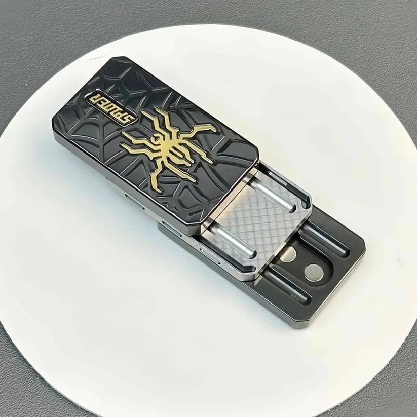 EDC Toys Spider Haptic Fidget Slider Diapason Spinner Lega di titanio Sollievo dallo stress sensoriale Messa a fuoco ADHD