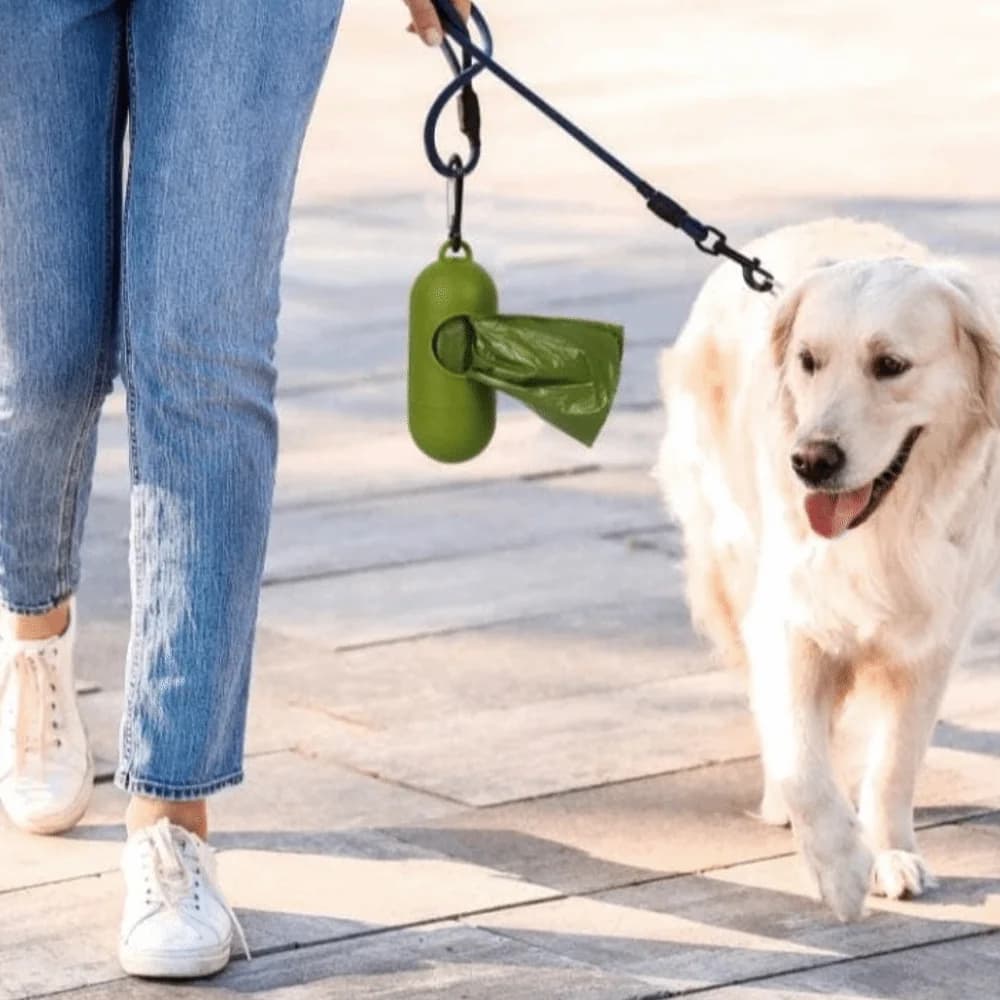 Sacchetti Biodegradabili EPI per Escrementi di Cani, Portatili con Dispenser, Sacchetti per Rifiuti di Gatti, Ecologici e Resistenti