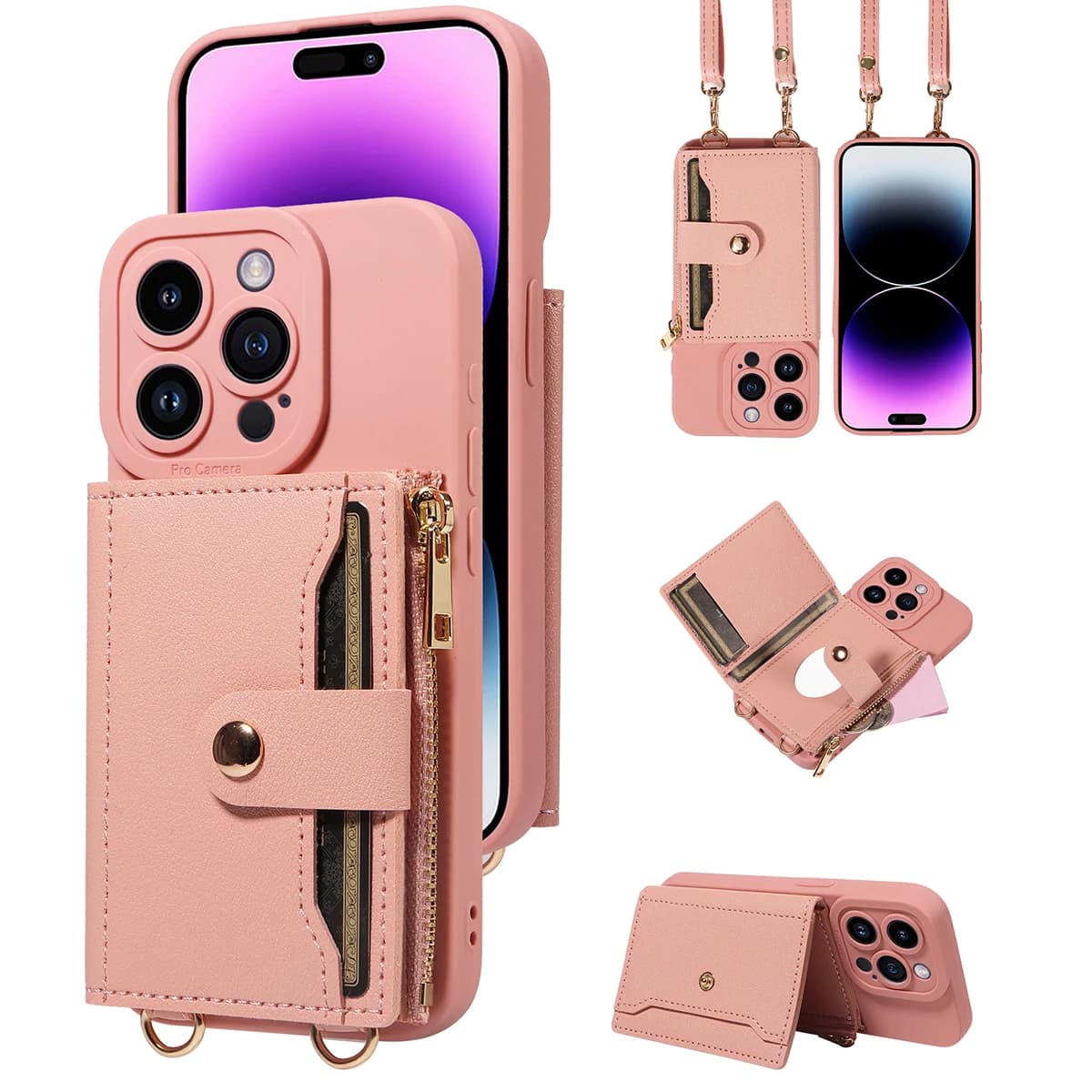 Custodia per telefono in ecopelle per Samsung Galaxy A12 A13 A14 A15 A22 A32 A34 A50 A54 A71Design a portafoglio antigoccia con specchio