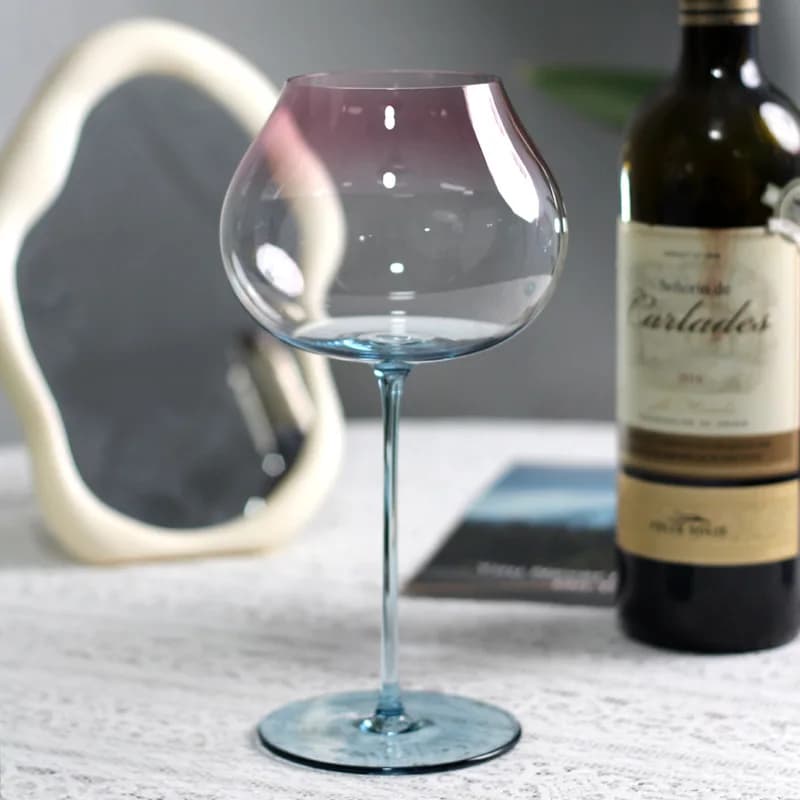 Set di 2 bicchieri da vino rosso sfumati da 750 ml, bicchieri da vino rosso Borgogna Bordeaux, bicchieri da vino in cristallo