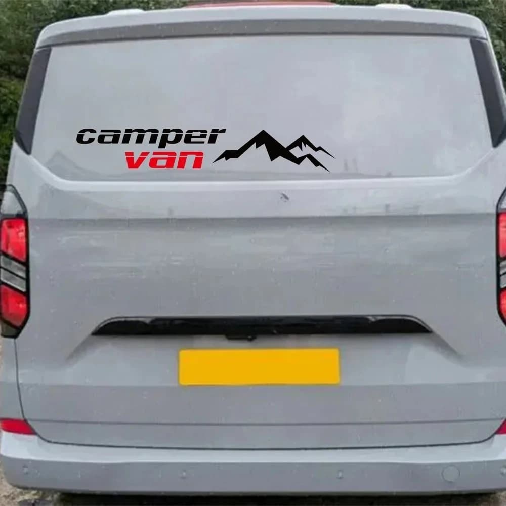 Camper Van Mountain Styling Car Sticker For Car Camper Van Motorhome RV Cargo Auto Body DIY Decoration Vinyl Decal Accessories