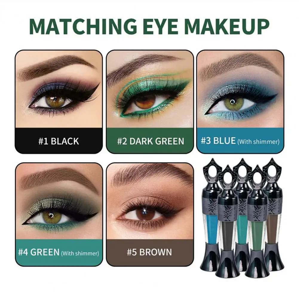 1/2/3/4 pcs long-lasting natural rain proof eyeliner powder woman pencil eyeliner tools for girls eye makeup