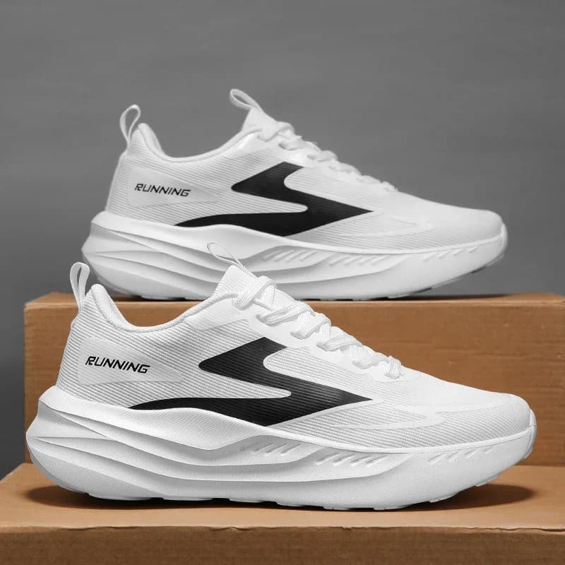 Scarpe da Corsa Unisex con Suola in EVA e Tomaia in Rete Traspirante, Sneakers Sportive Morbide e Leggere con Assorbimento degli Urti
