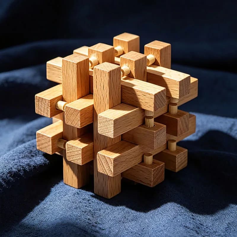 Luban Lock Eighteen LuoHan: Rompicapo in Legno per Adulti e Bambini - Gioco Educativo per lo Sviluppo Mentale